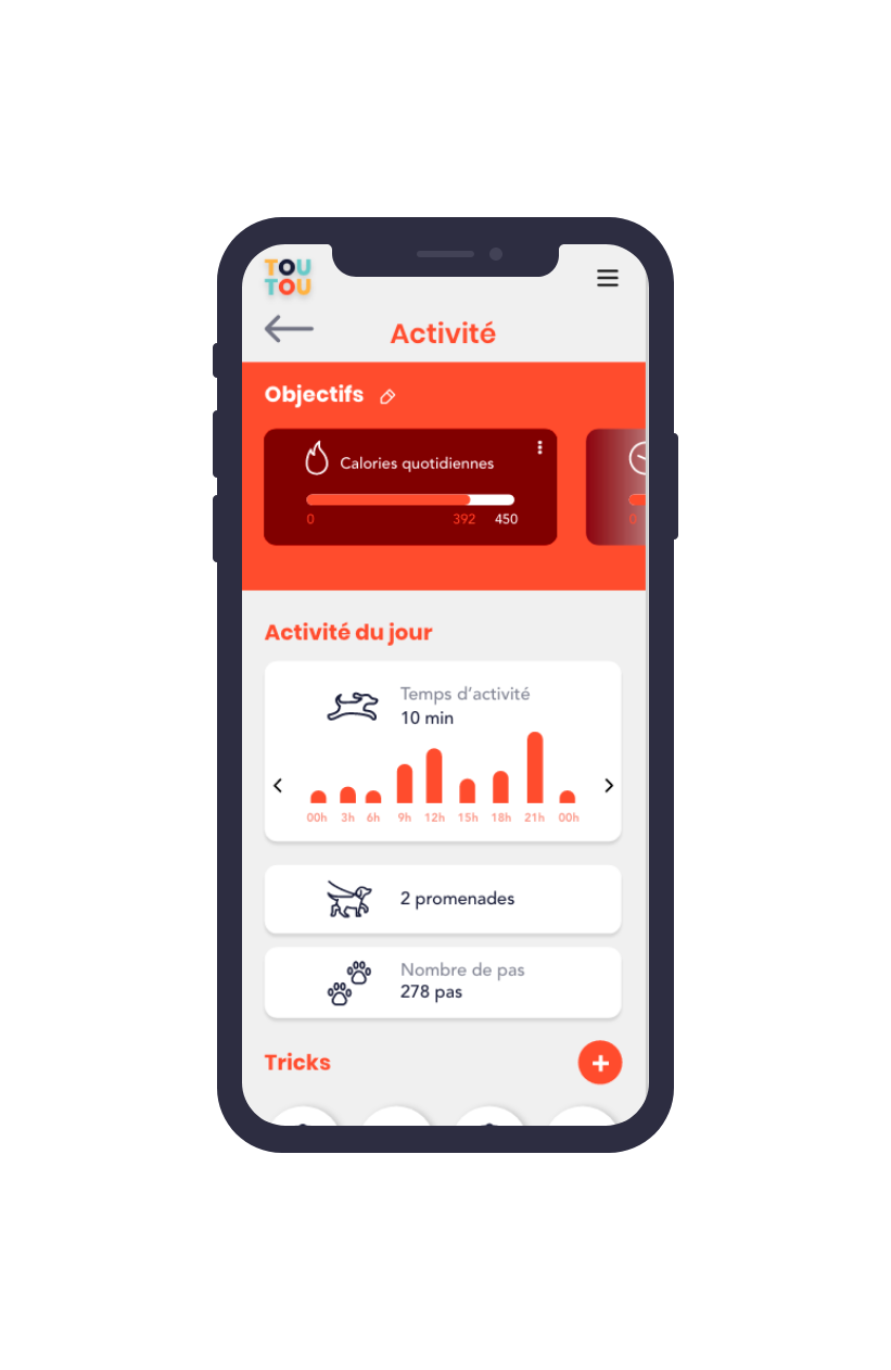 écrans d'application